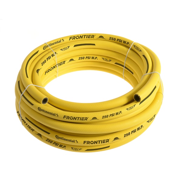 1/2" x 50' Yellow EPDM Rubber Air Hose, 300 PSI, Bulk Hose